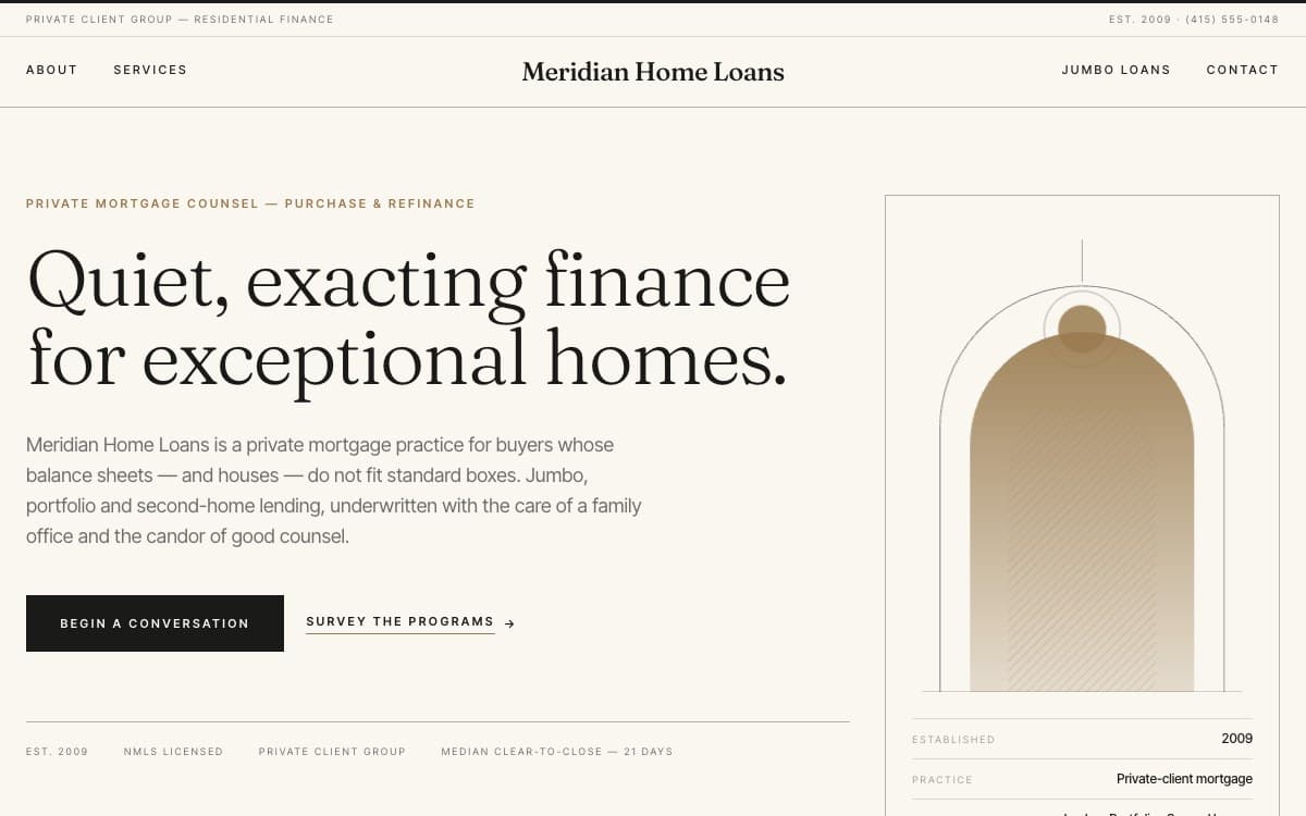 Preview of Meridian — Luxury & Jumbo